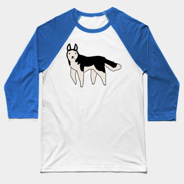 Husky Baseball T-Shirt by saradaboru